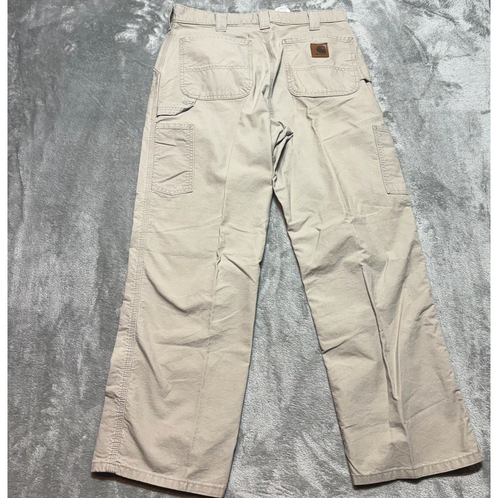 Carhartt B151 TAN Lightweight Canvas Carpenter Pants Mens 33x30